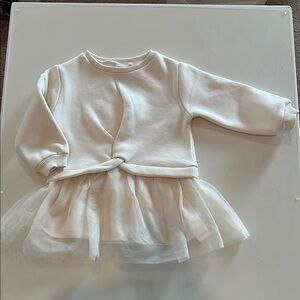 Kids Cream Tulle Dress